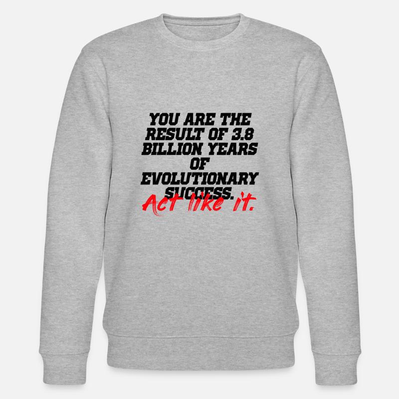 agir comme une évolution - Sweat bio CHANGER Stanley/Stella Unisexe - gris chiné