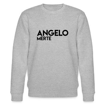 Angelo Merte Black on white - Sweat bio CHANGER Stanley/Stella Unisexe - gris chiné - Devant - Nik (191cm) & Marisol (170cm)