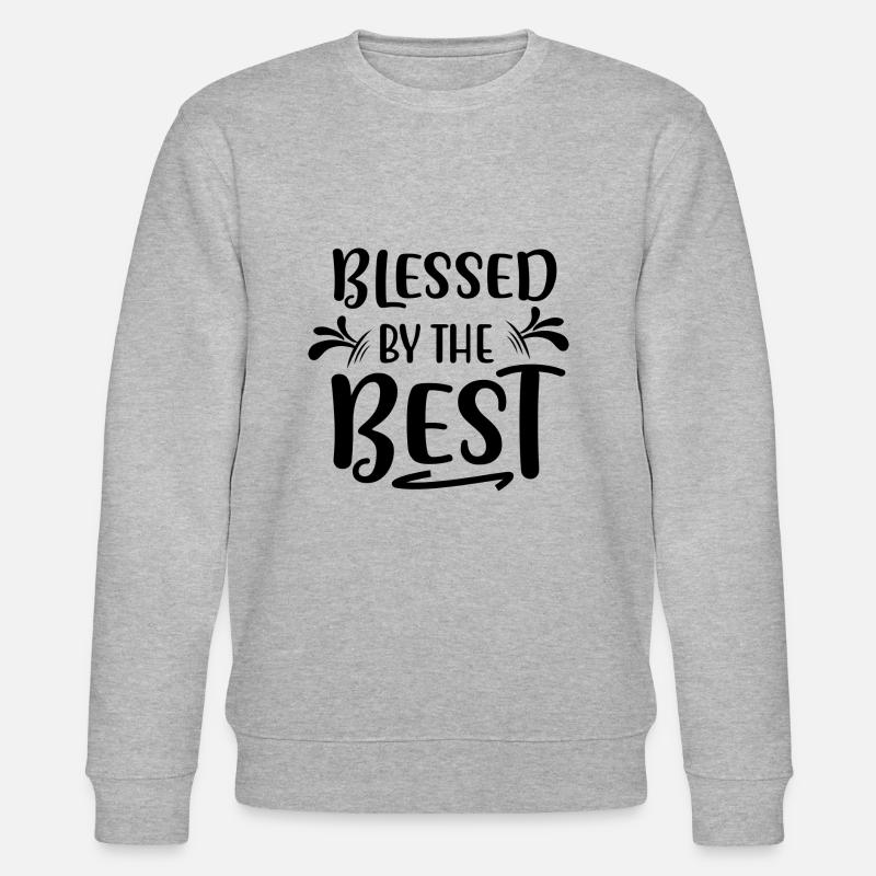 Gesegnet von den Besten - Stanley/Stella Unisex Bio-Sweatshirt CHANGER  - Grau meliert