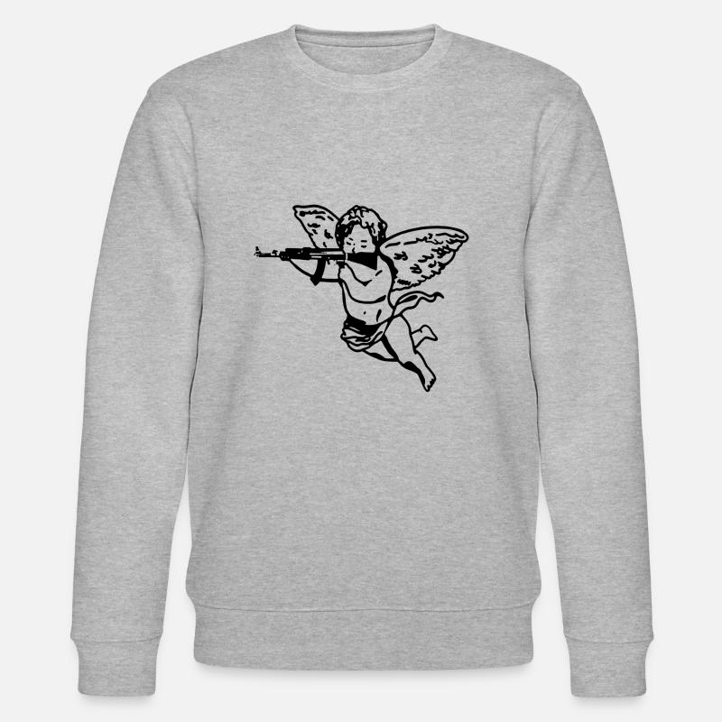 Engel - Stanley/Stella Unisex Bio-Sweatshirt CHANGER  - Grau meliert