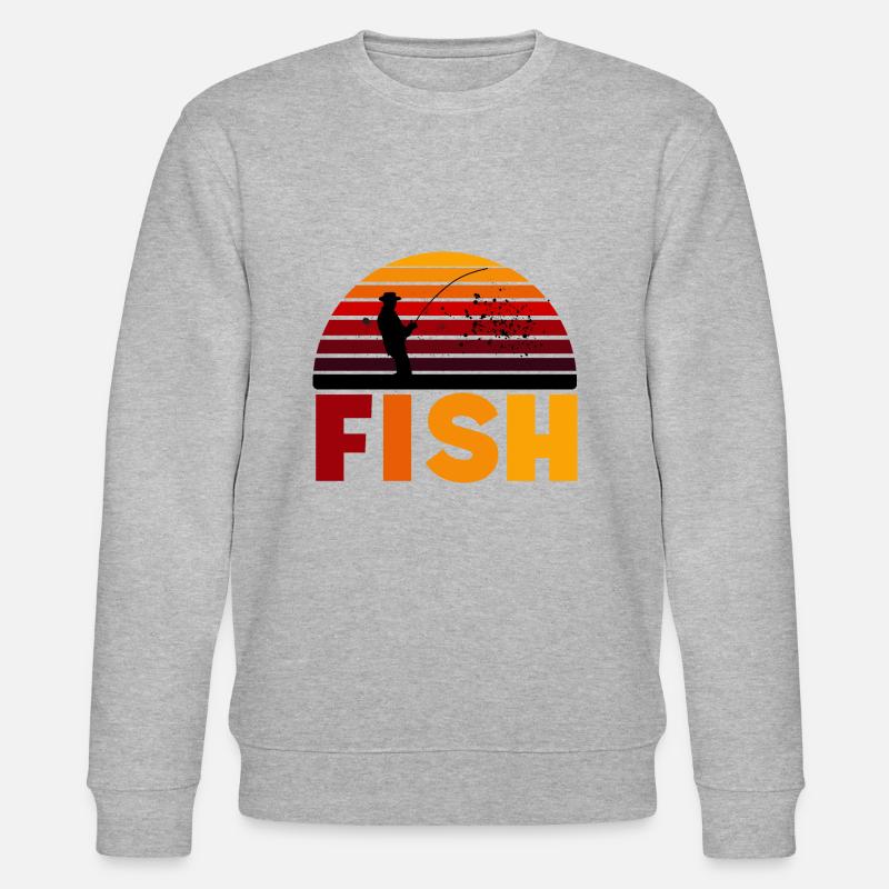 FISH - Stanley/Stella Unisex Bio-Sweatshirt CHANGER  - Grau meliert