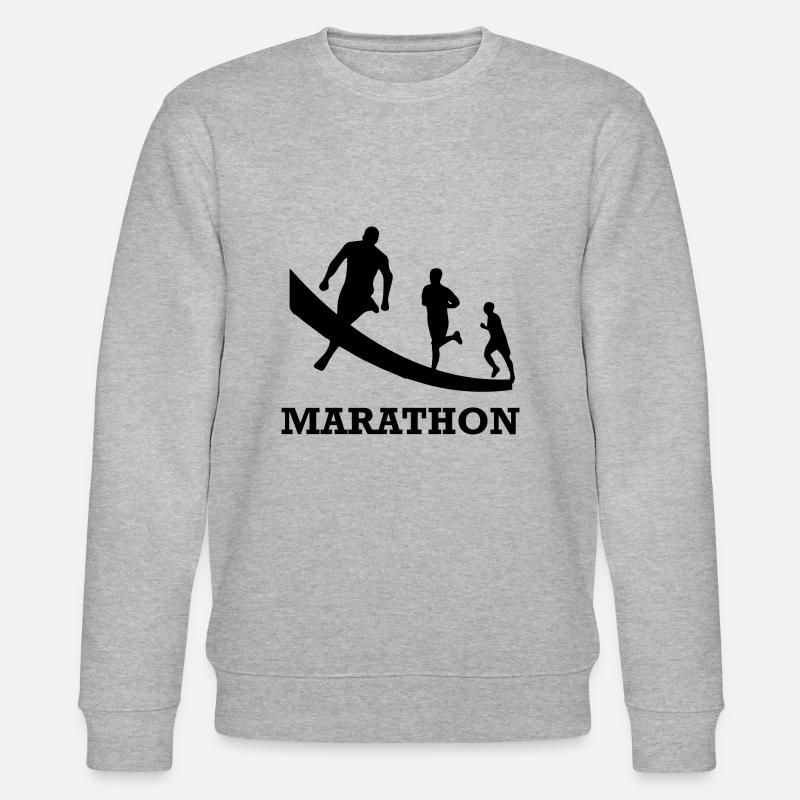 Running Joggen Marathon - Stanley/Stella Unisex Bio-Sweatshirt CHANGER  - Grau meliert