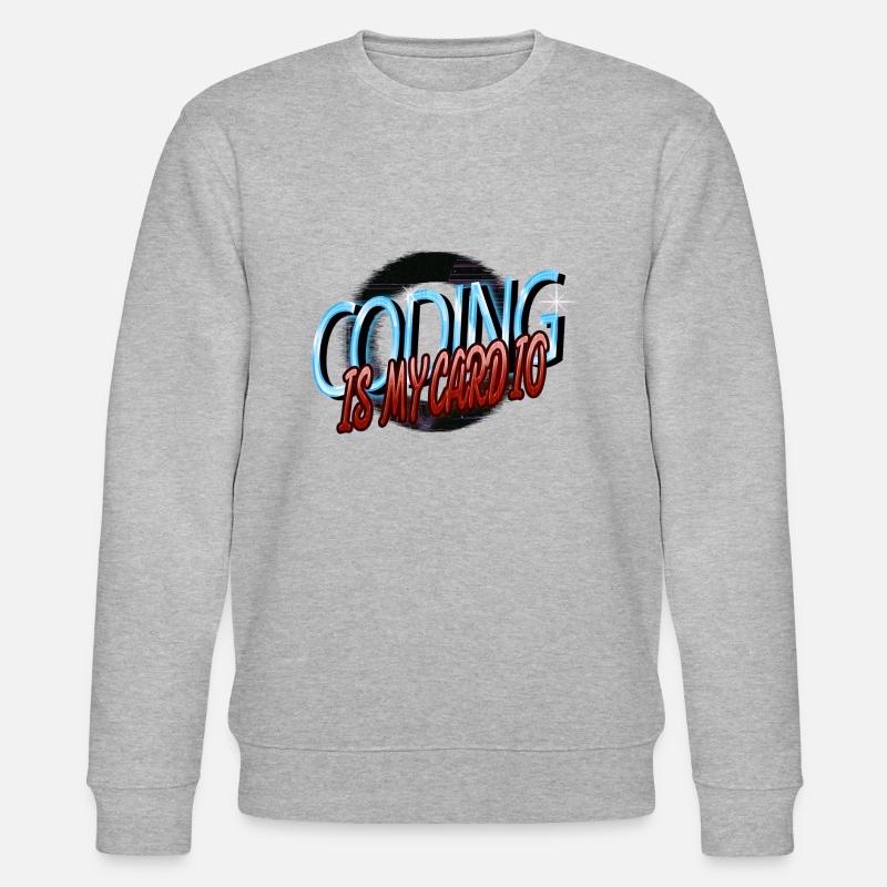 computer science geek computer father - Stanley/Stella CHANGER Unisex Organic Sweatshirt - heather grey