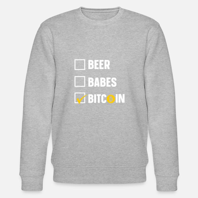 Beer Babes Bitcoin - Sweat bio CHANGER Stanley/Stella Unisexe - gris chiné