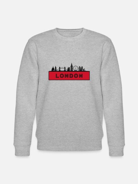 Stadt London - England Großbritannien - Stanley/Stella Unisex Bio-Sweatshirt CHANGER  - Grau meliert