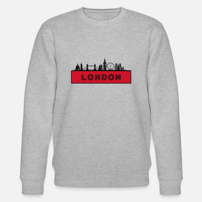 Stadt London - England Großbritannien - Stanley/Stella Unisex Bio-Sweatshirt CHANGER  - Grau meliert