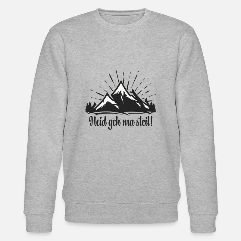 Heid geh ma steil - Stanley/Stella Unisex Bio-Sweatshirt CHANGER - Grau meliert