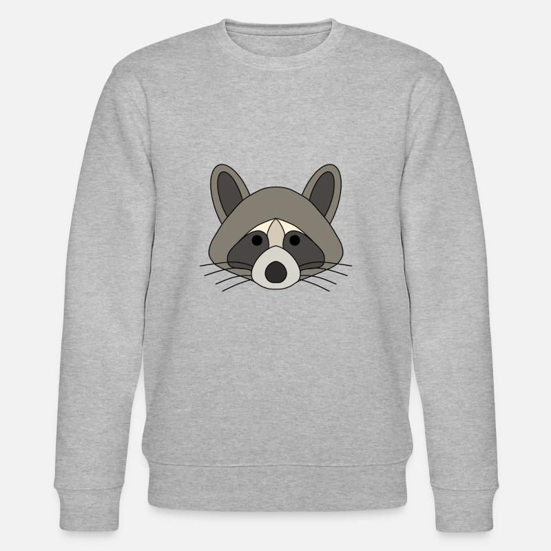 Waschbär - Stanley/Stella Unisex Bio-Sweatshirt CHANGER  - Grau meliert