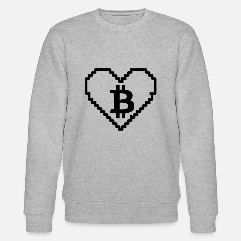 Crypto Bitcoin Trading - Sweat bio CHANGER Stanley/Stella Unisexe - gris chiné