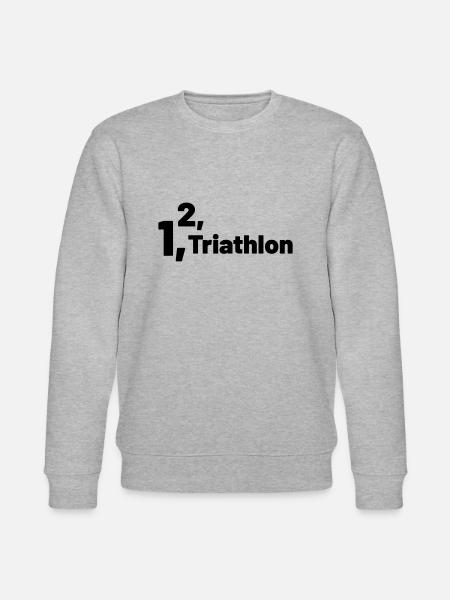 1 2 Triathlon - Stanley/Stella CHANGER Unisex Organic Sweatshirt - heather grey