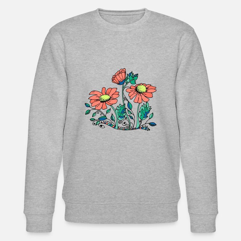 Fleur - Sweat bio CHANGER Stanley/Stella Unisexe - gris chiné