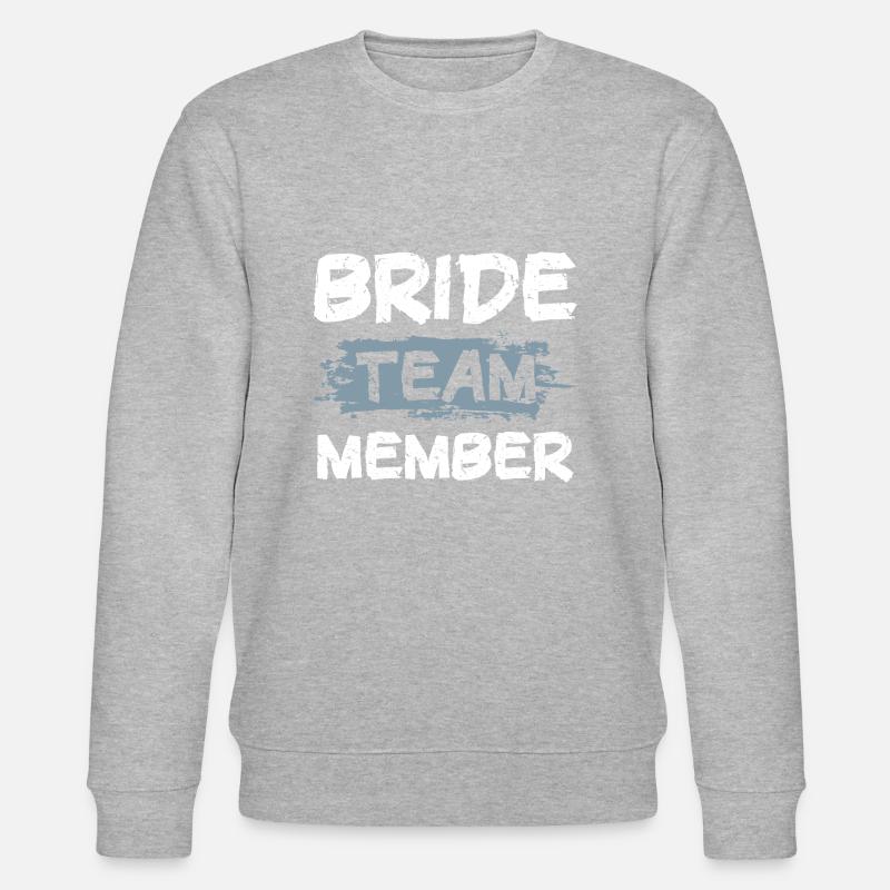 Bride Team - Stanley/Stella Unisex Bio-Sweatshirt CHANGER  - Grau meliert