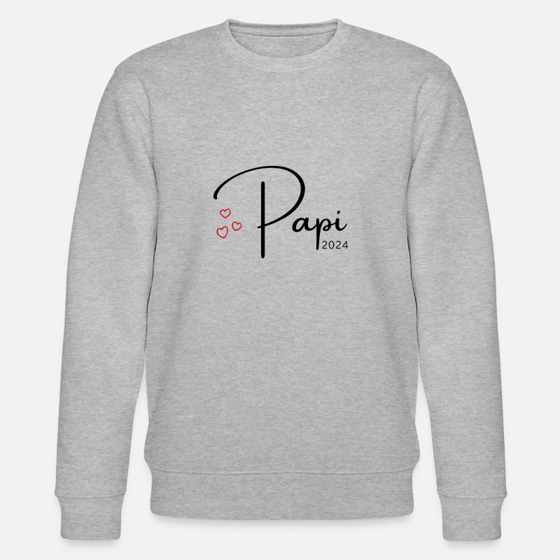 Papi 2024 - Stanley/Stella Unisex Bio-Sweatshirt CHANGER  - Grau meliert