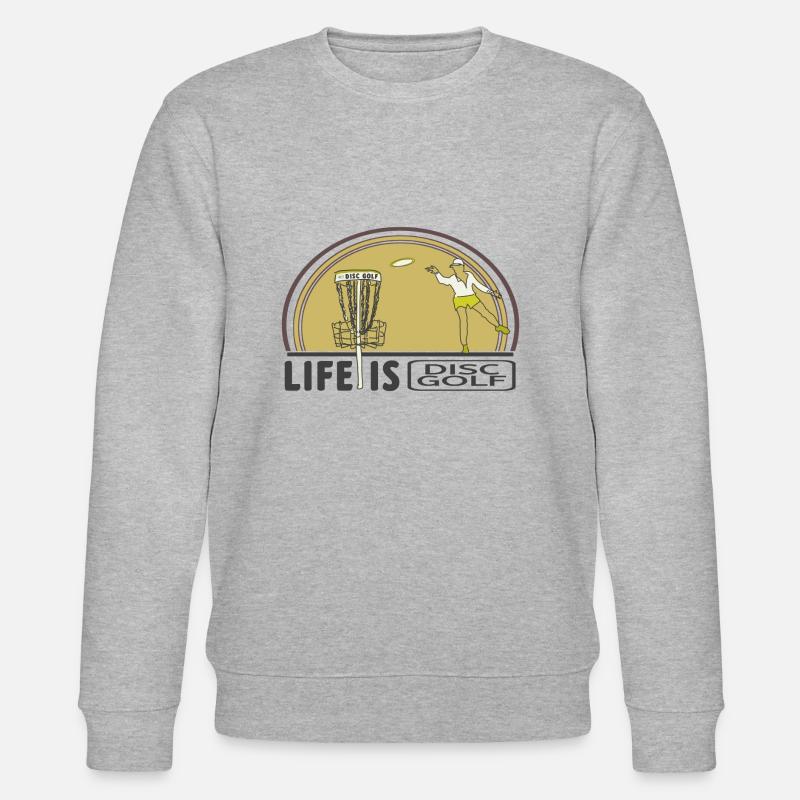 Disc Golf pour toujours - Sweat bio CHANGER Stanley/Stella Unisexe - gris chiné