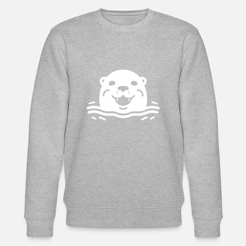 Seelöwe - Stanley/Stella Unisex Bio-Sweatshirt CHANGER  - Grau meliert