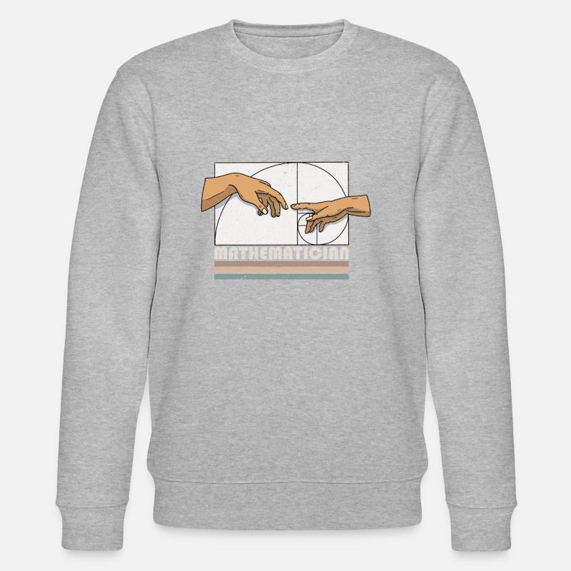 Création d’Adams Fibonacci Math Art - Sweat bio CHANGER Stanley/Stella Unisexe - gris chiné