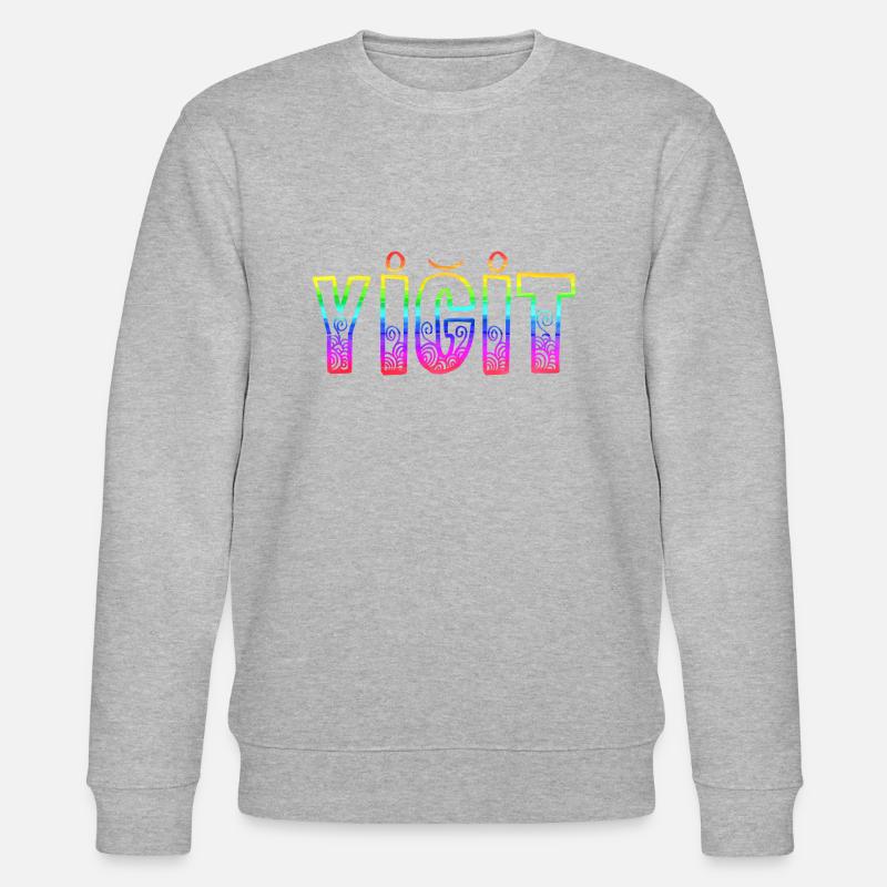yigit rs regenbogen - Stanley/Stella Unisex Bio-Sweatshirt CHANGER  - Grau meliert