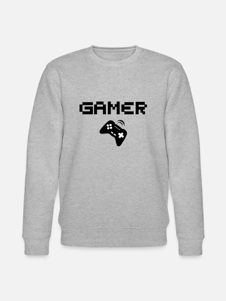 Gamer Gaming gift player - Stanley/Stella CHANGER Unisex Organic Sweatshirt - heather grey