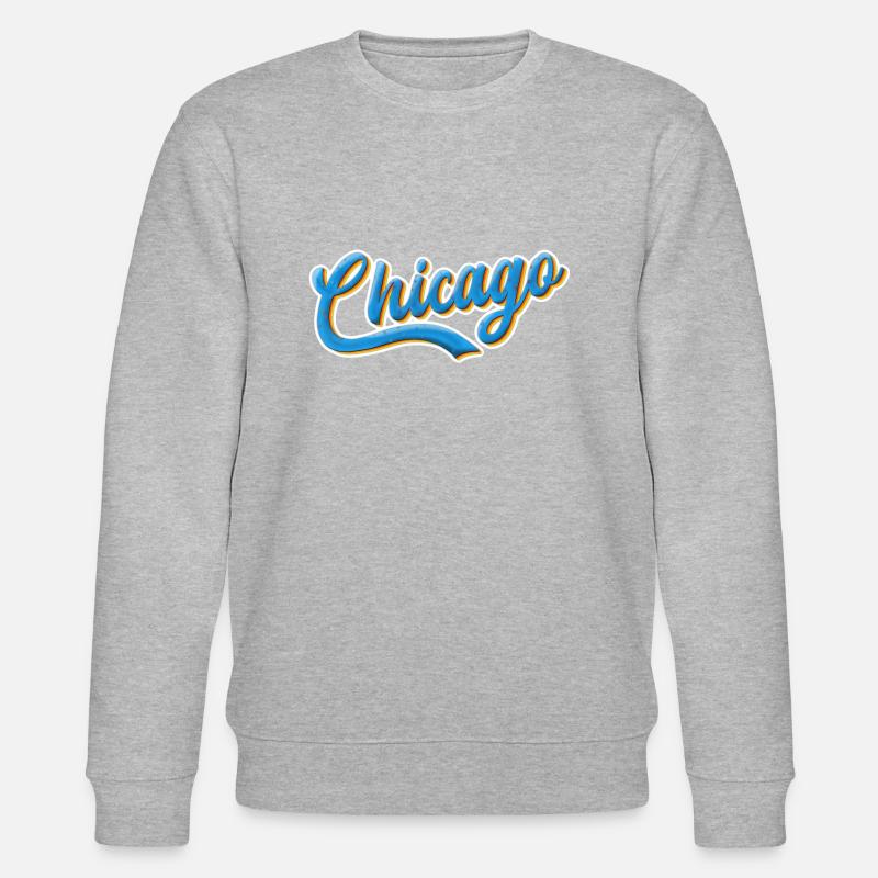 Design cool de Chicago - Sweat bio CHANGER Stanley/Stella Unisexe - gris chiné