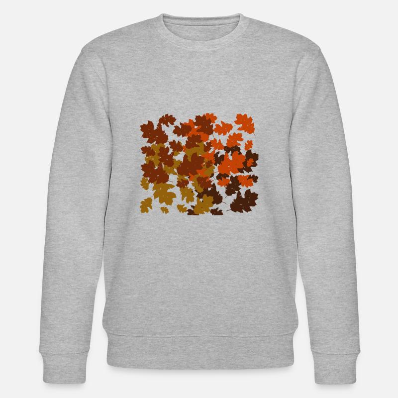 Herbstblätter - Stanley/Stella Unisex Bio-Sweatshirt CHANGER  - Grau meliert