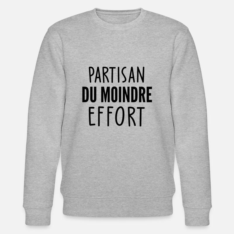 partisan du moindre effort - Sweat bio CHANGER Stanley/Stella Unisexe - gris chiné