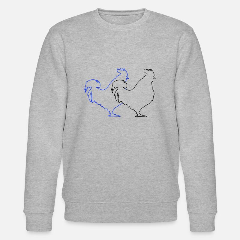 Rooster 2 - Stanley/Stella CHANGER Unisex Organic Sweatshirt - heather grey