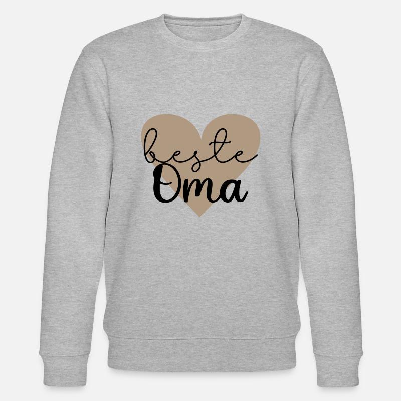 beste Oma - Stanley/Stella Unisex Bio-Sweatshirt CHANGER  - Grau meliert