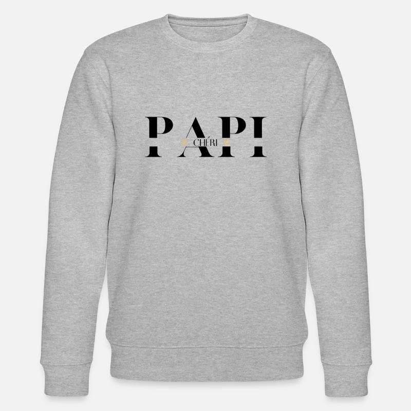 papi Chéri - Sweat bio CHANGER Stanley/Stella Unisexe - gris chiné