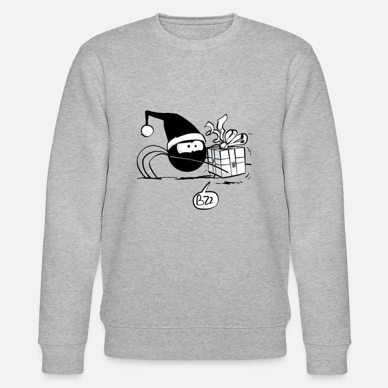 Beth die Spinne - Das Weihnachtsgeschenk - Stanley/Stella Unisex Bio-Sweatshirt CHANGER  - Grau meliert