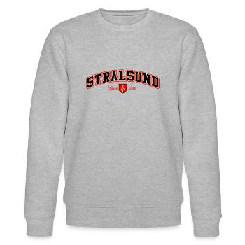 Stralsund - Stanley/Stella Unisex Bio-Sweatshirt CHANGER  - Grau meliert - Vorne - Nik (191cm) & Marisol (170cm)