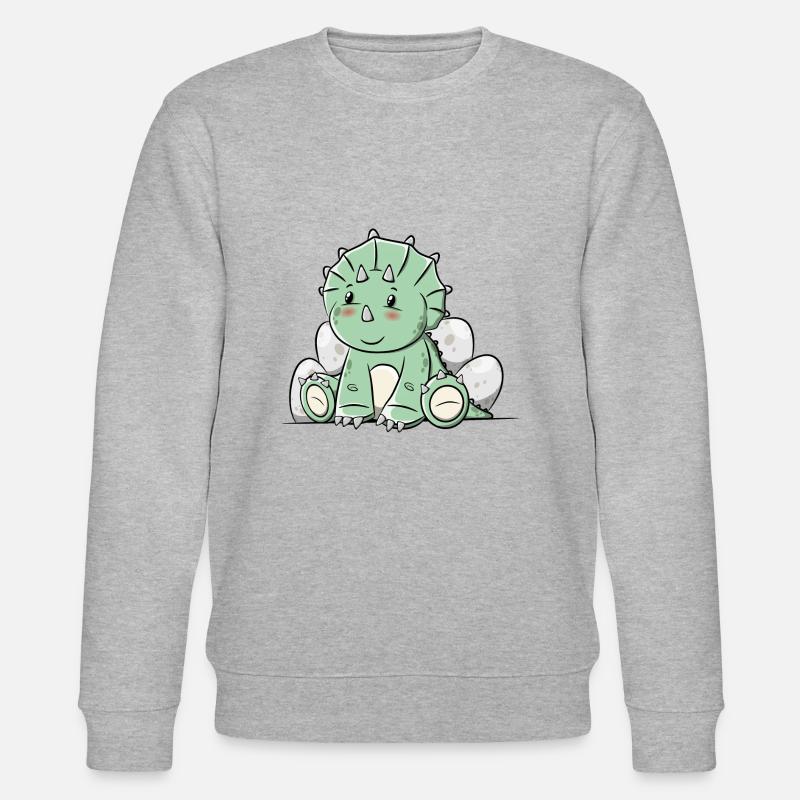 DinosaurierTriceratops - Stanley/Stella Unisex Bio-Sweatshirt CHANGER  - Grau meliert