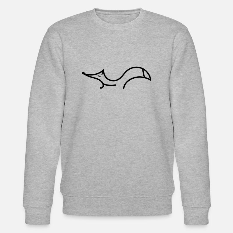 Fuchs linear b - Stanley/Stella Unisex Bio-Sweatshirt CHANGER  - Grau meliert