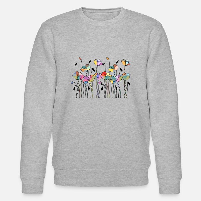 Fleur - Sweat bio CHANGER Stanley/Stella Unisexe - gris chiné