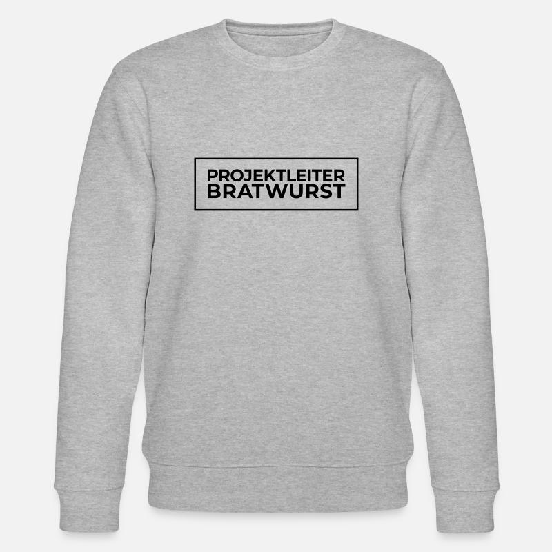 Projektleiter Bratwurst - Stanley/Stella Unisex Bio-Sweatshirt CHANGER  - Grau meliert