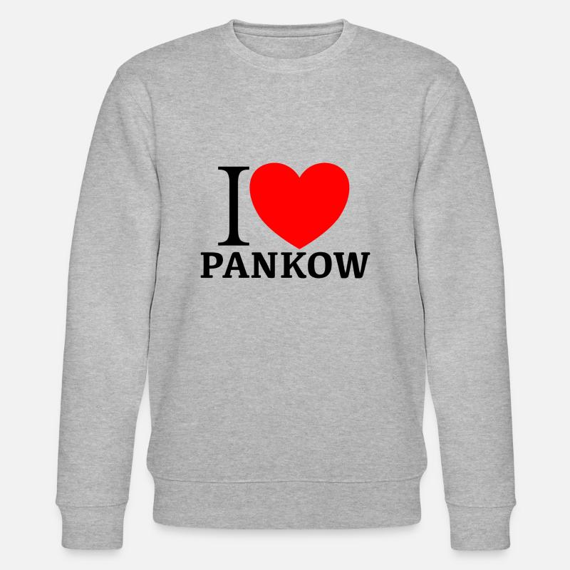 I LOVE PANKOW - Stanley/Stella Unisex Bio-Sweatshirt CHANGER  - Grau meliert
