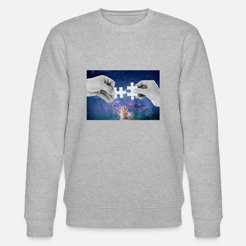 Puzzle. - Stanley/Stella Unisex Bio-Sweatshirt CHANGER  - Grau meliert
