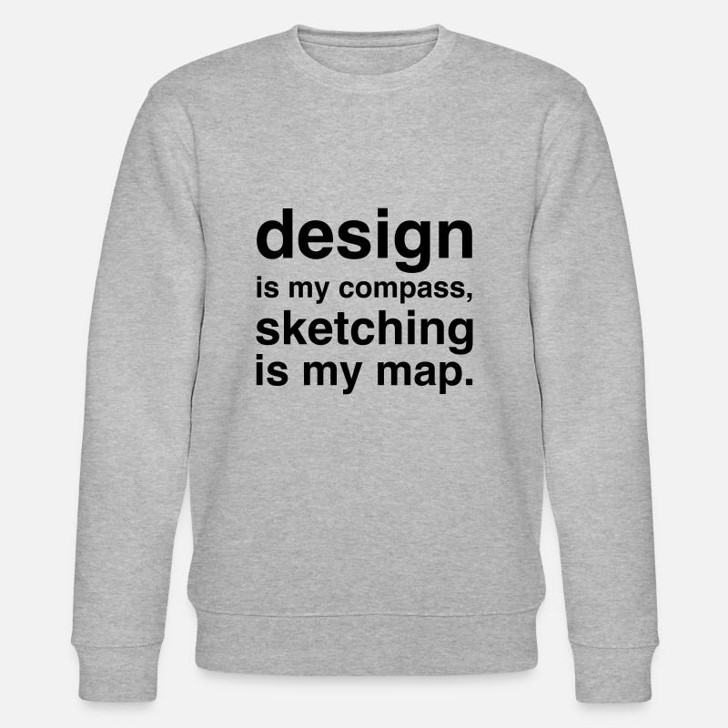 Designer Designerin Design 003 - Stanley/Stella Unisex Bio-Sweatshirt CHANGER  - Grau meliert
