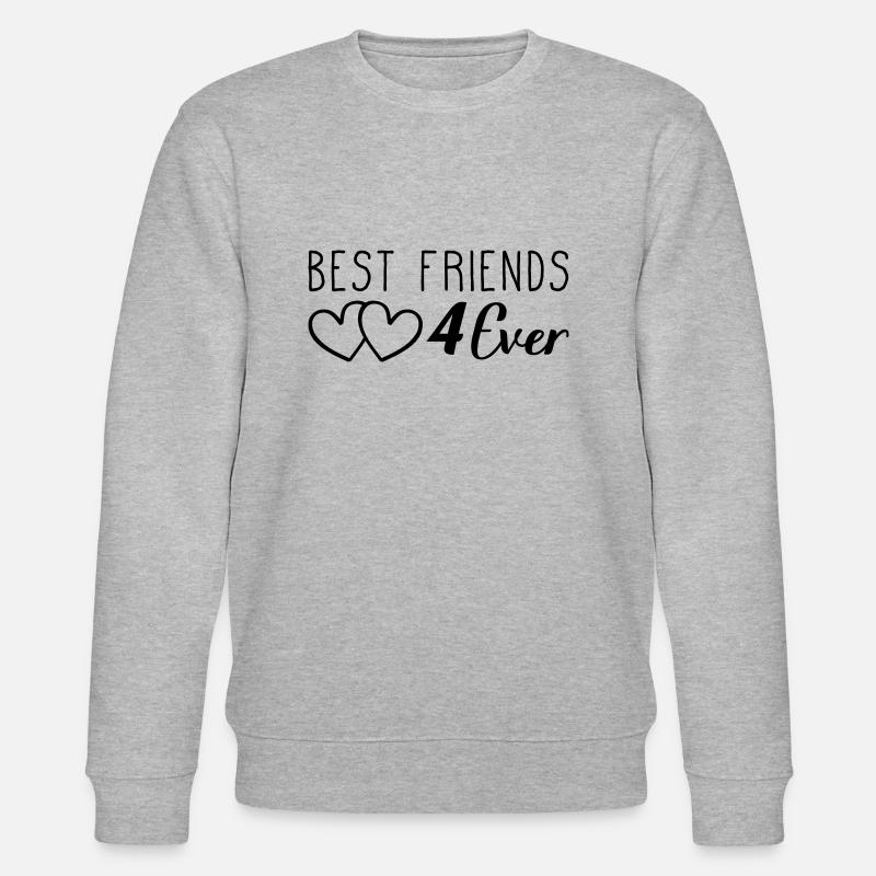 best friends 4 ever - Stanley/Stella Unisex Bio-Sweatshirt CHANGER  - Grau meliert