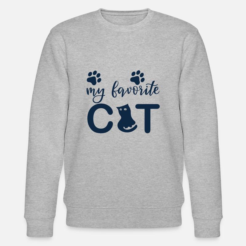 cat favorite - Stanley/Stella Unisex Bio-Sweatshirt CHANGER  - Grau meliert