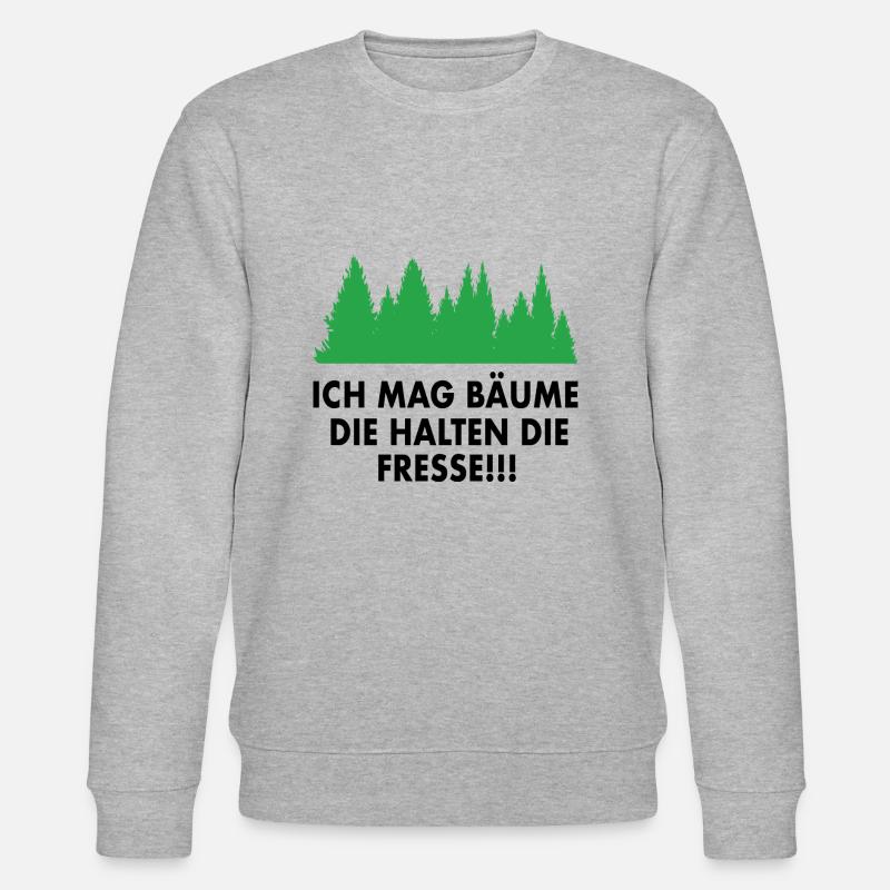 Wald Baum Spruch Förster - Stanley/Stella Unisex Bio-Sweatshirt CHANGER - Grau meliert