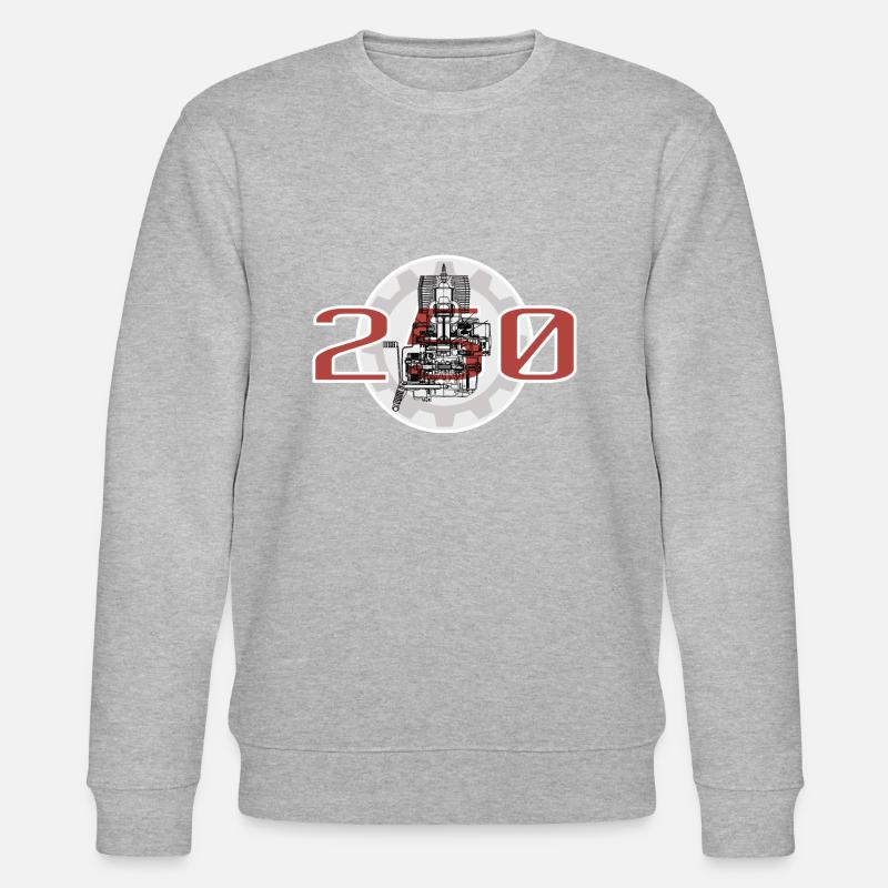 Simson MZ 250 - Stanley/Stella Unisex Bio-Sweatshirt CHANGER - Grau meliert