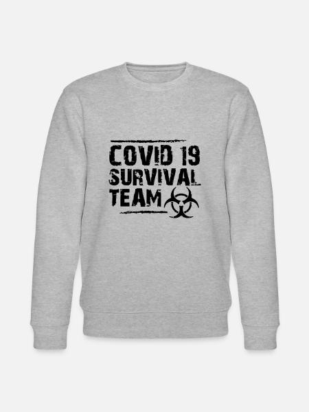 Covid19Survival - Stanley/Stella CHANGER Unisex Organic Sweatshirt - heather grey