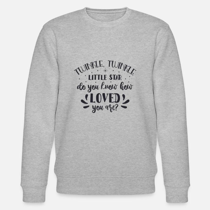 Twinkle funkeln kleinen Stern tun - Stanley/Stella Unisex Bio-Sweatshirt CHANGER  - Grau meliert