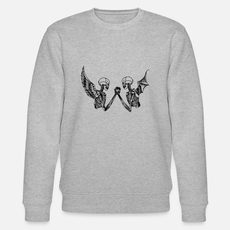 Skelette - Stanley/Stella Unisex Bio-Sweatshirt CHANGER  - Grau meliert