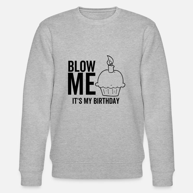 Soufflez-moi c’est mon anniversaire - Sweat bio CHANGER Stanley/Stella Unisexe - gris chiné