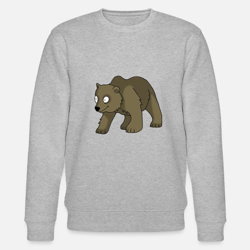 Bär 2 - Stanley/Stella Unisex Bio-Sweatshirt CHANGER  - Grau meliert