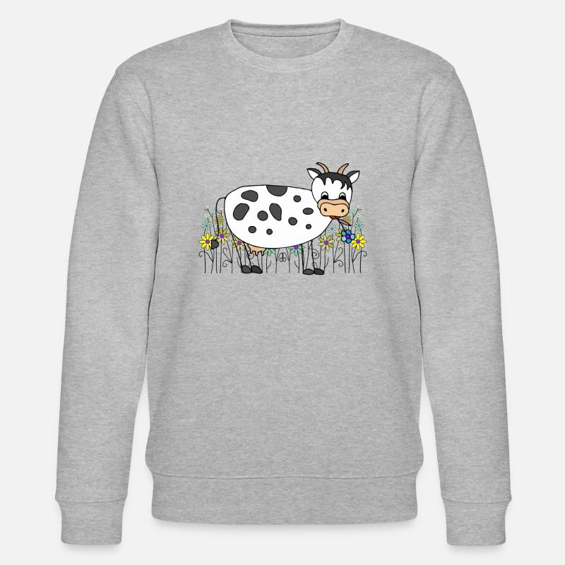 Kuh - Stanley/Stella Unisex Bio-Sweatshirt CHANGER  - Grau meliert