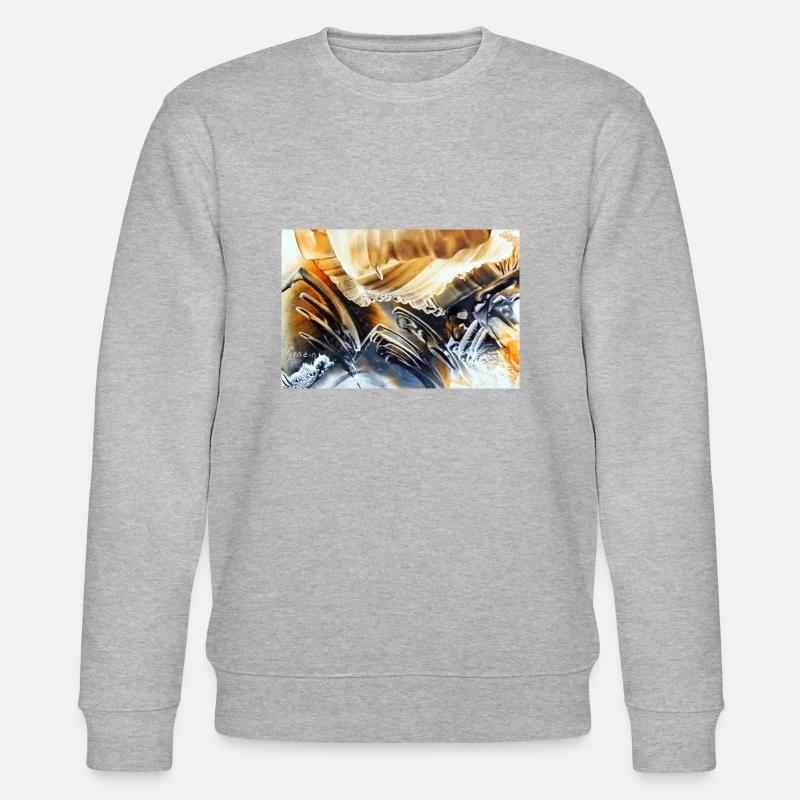 54Sentitoks - Stanley/Stella Unisex Bio-Sweatshirt CHANGER  - Grau meliert
