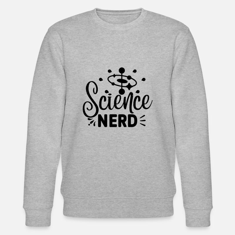 Science Nerd - Stanley/Stella Unisex Bio-Sweatshirt CHANGER  - Grau meliert