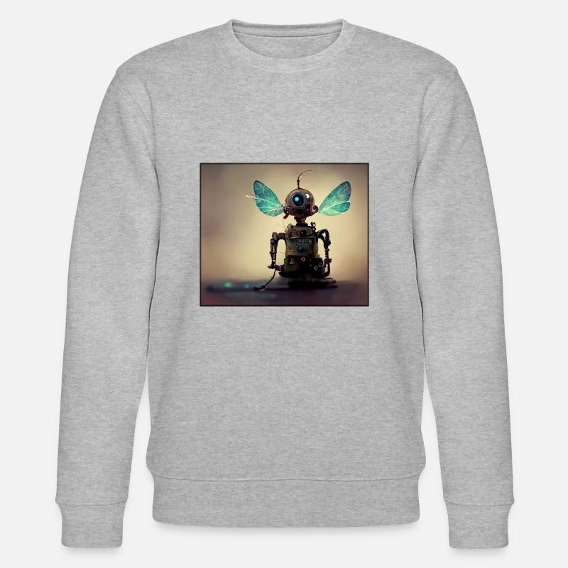 Feenroboter - Stanley/Stella Unisex Bio-Sweatshirt CHANGER  - Grau meliert
